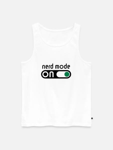 Nerd Mode On (Geek / Computerfreak) - Männer Premium Bio Tank Top - Weiß
