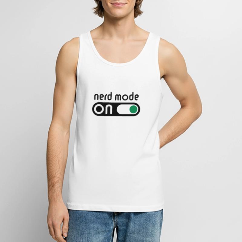 Nerd Mode On (Geek / Computer Freak) Men's Premium Organic Tank Top