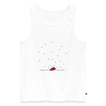 Punkte sammeln - Männer Premium Bio Tank Top - Weiß - Vorne - Michal (187cm)