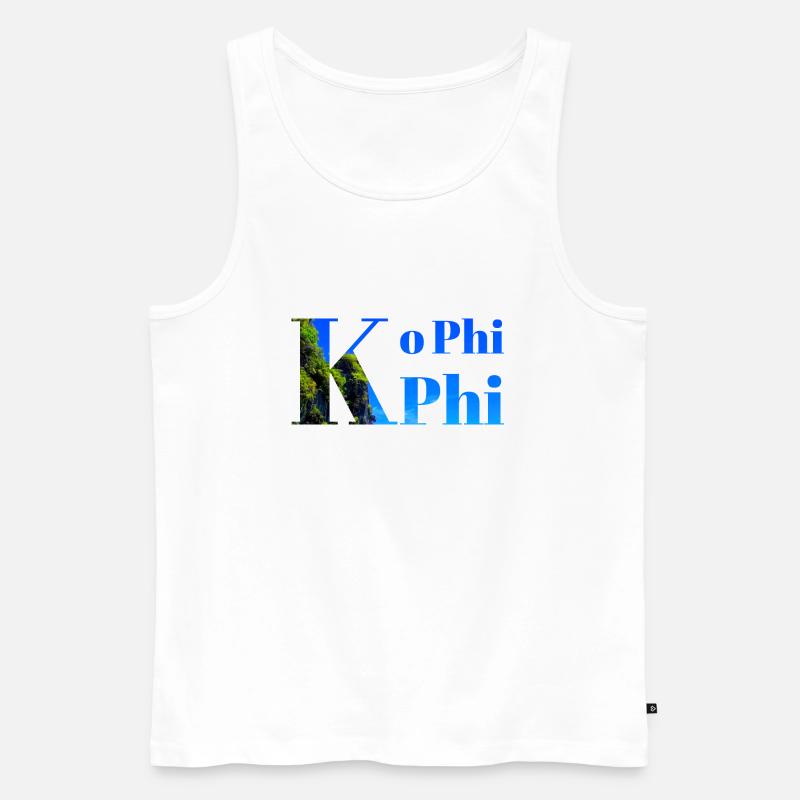 Ko Phi Phi - Männer Premium Bio Tank Top - Weiß