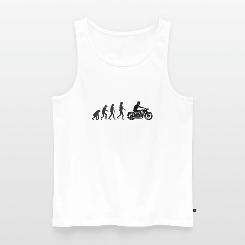 Biker - Human evolution Men's Premium Organic Tank Top