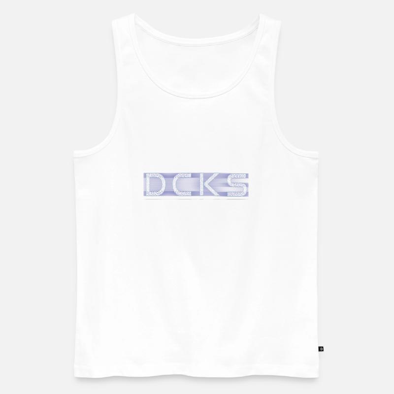 DCKS 2Q - Männer Premium Bio Tank Top - Weiß