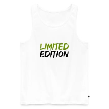 limited edition - Men's Premium Organic Tank Top - white - Front - AI Model Male 178 light (178cm)