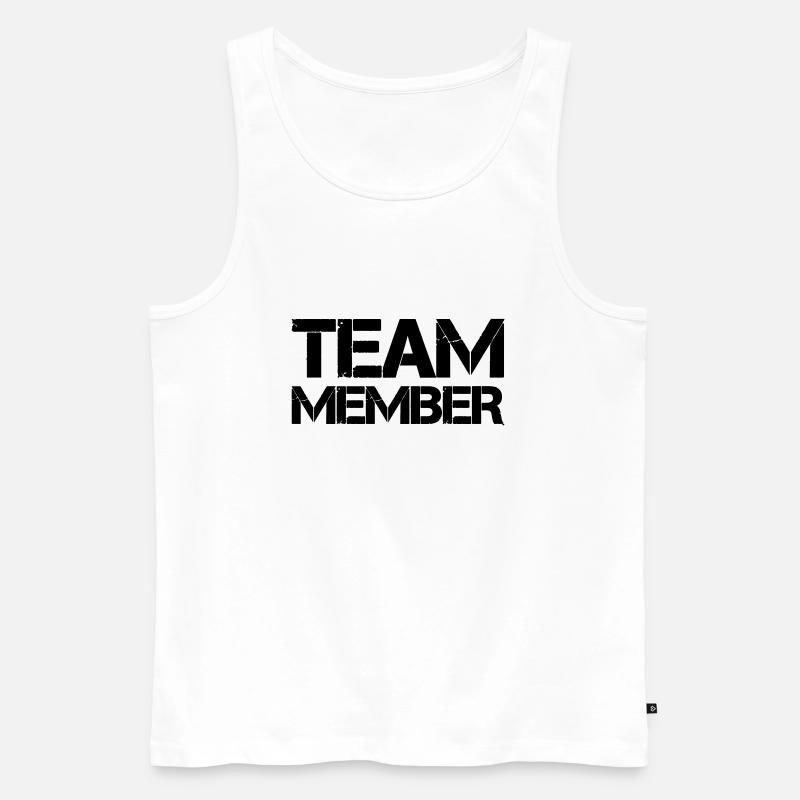 team member - Männer Premium Bio Tank Top - Weiß