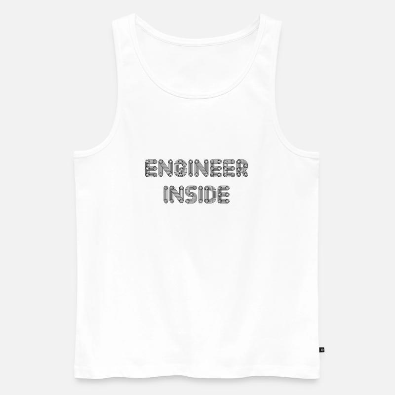 engineer inside - Männer Premium Bio Tank Top - Weiß