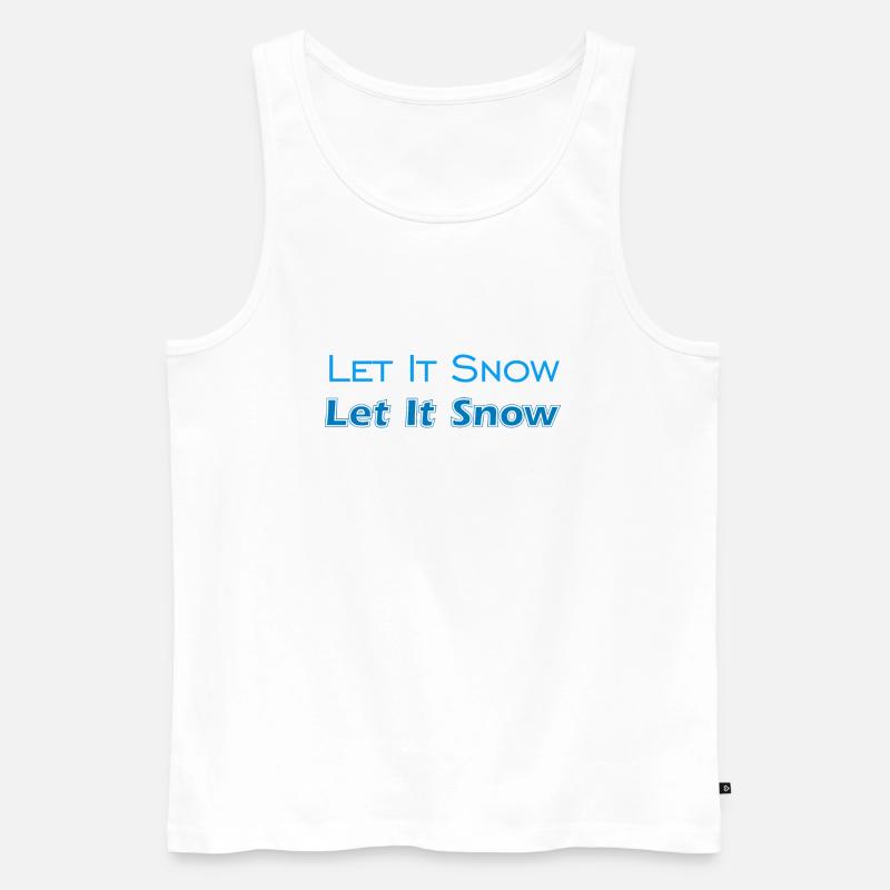 Let It Snow - Männer Premium Bio Tank Top - Weiß