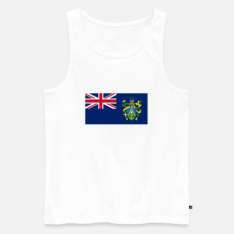 Pitcairninseln - Männer Premium Bio Tank Top - Weiß
