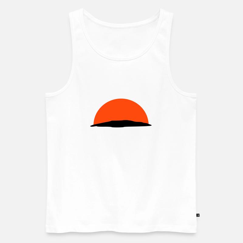 sunset - Männer Premium Bio Tank Top - Weiß