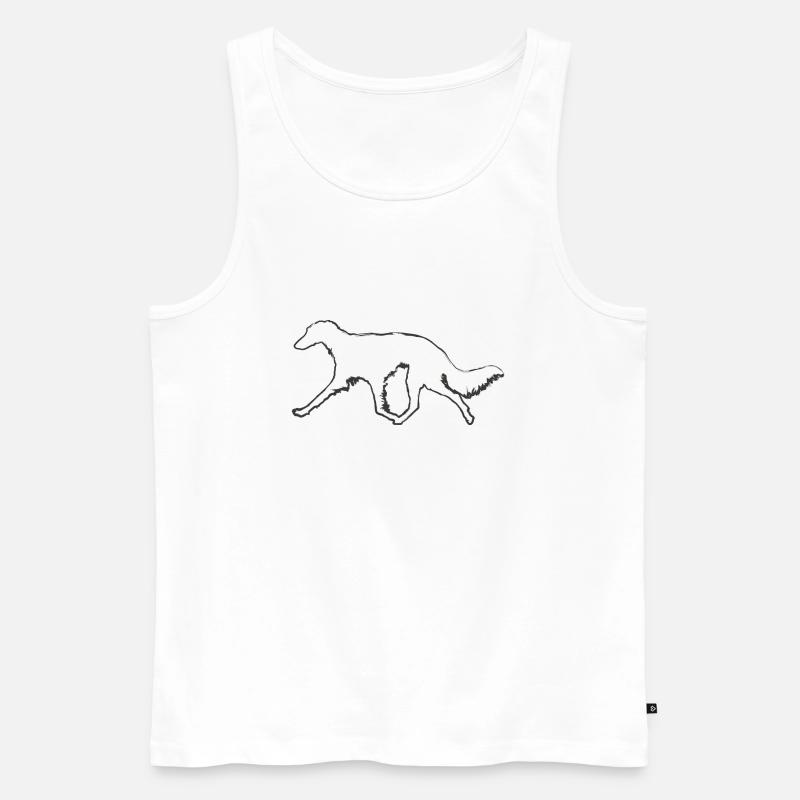 Silken Windsprite Bewegung trashy - Männer Premium Bio Tank Top - Weiß