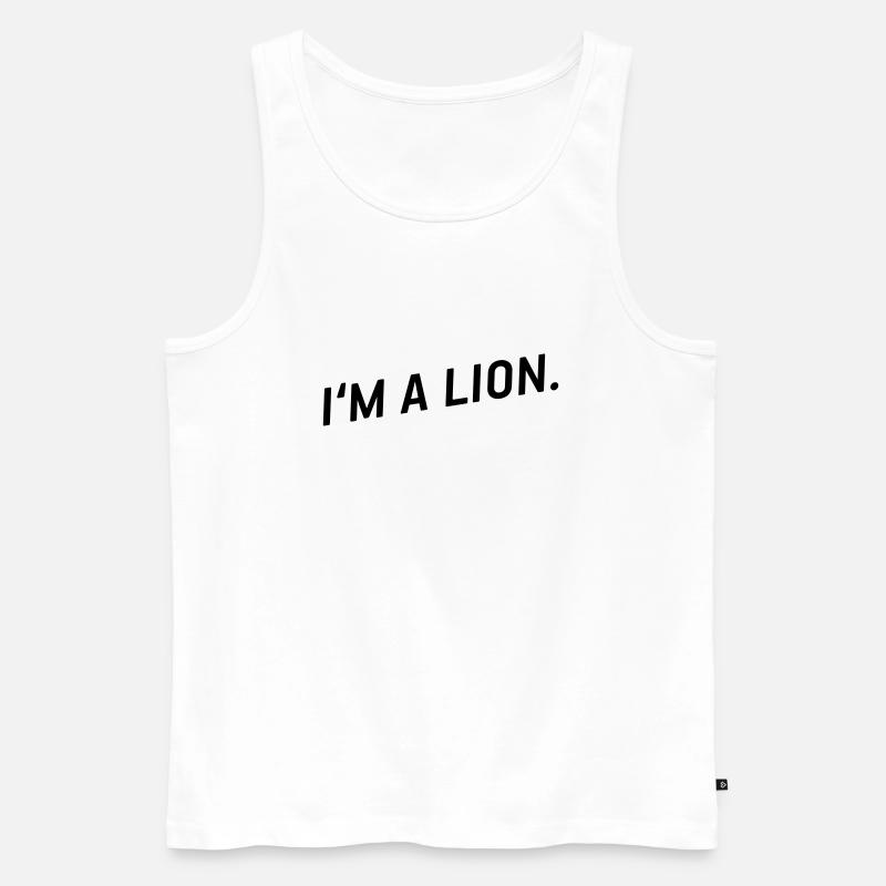 i'm a lion! - Männer Premium Bio Tank Top - Weiß
