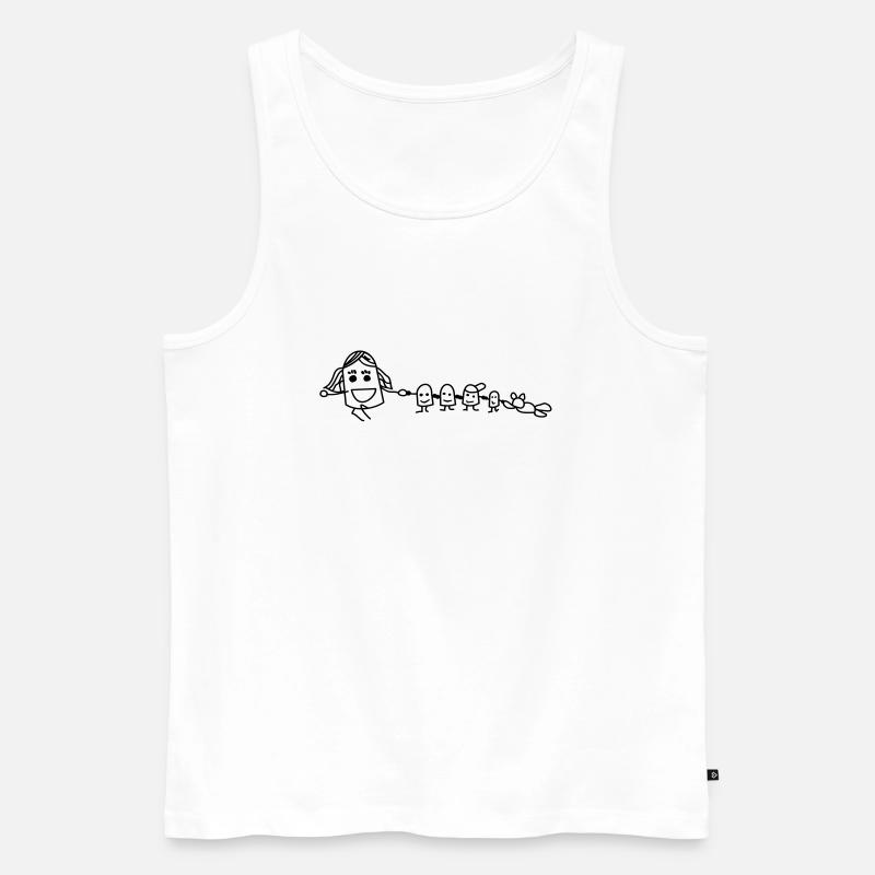 Wichte - Männer Premium Bio Tank Top - Weiß