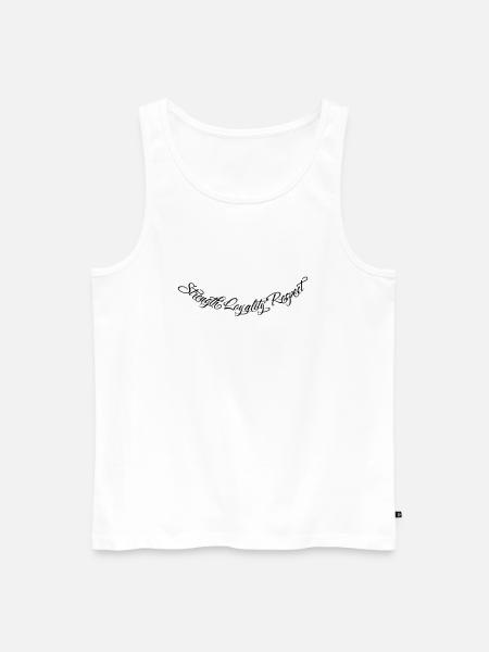 Strength Loyality Respect 2 - Männer Premium Bio Tank Top - Weiß