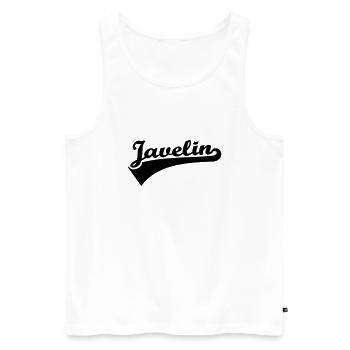 Javelin - Men's Premium Organic Tank Top - white - Front - AI Model Male 178 light (178cm)