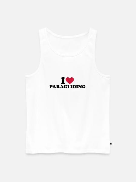 Paragliding - Männer Premium Bio Tank Top - Weiß