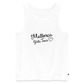 mallorca girls tour herz - Männer Premium Bio Tank Top - Weiß - Vorne - Michal (187cm)