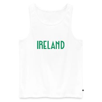 Ireland - Men's Premium Organic Tank Top - white - Front - AI Model Male 178 light (178cm)
