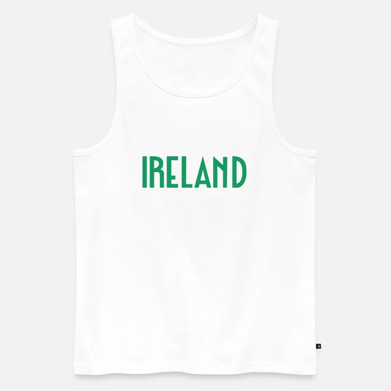 Irland - Männer Premium Bio Tank Top - Weiß