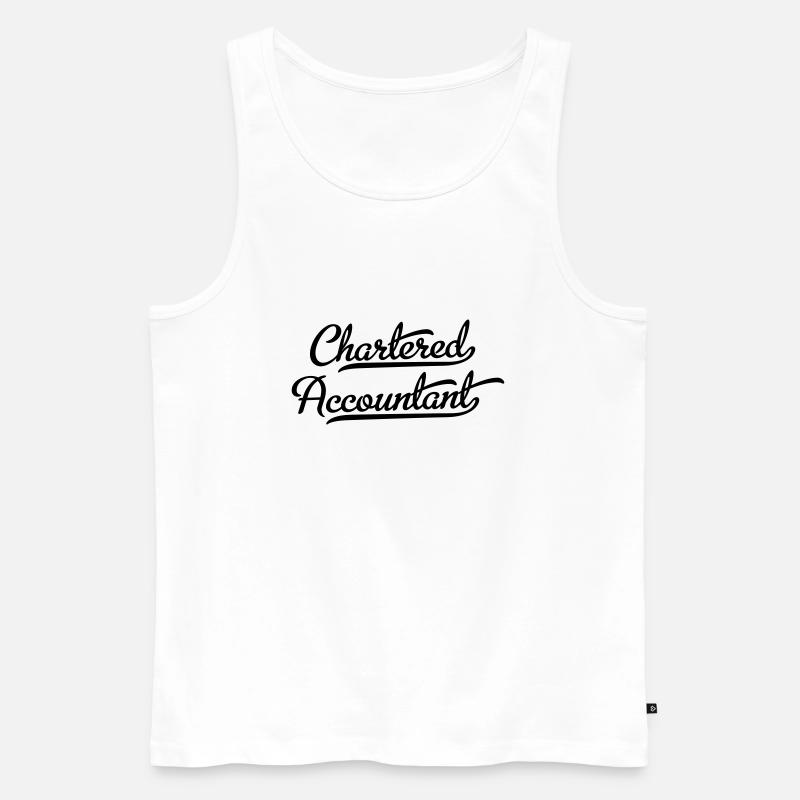 Buchhaltung - Männer Premium Bio Tank Top - Weiß
