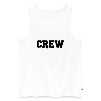 crew - Männer Premium Bio Tank Top - Weiß - Vorne - Michal (187cm)