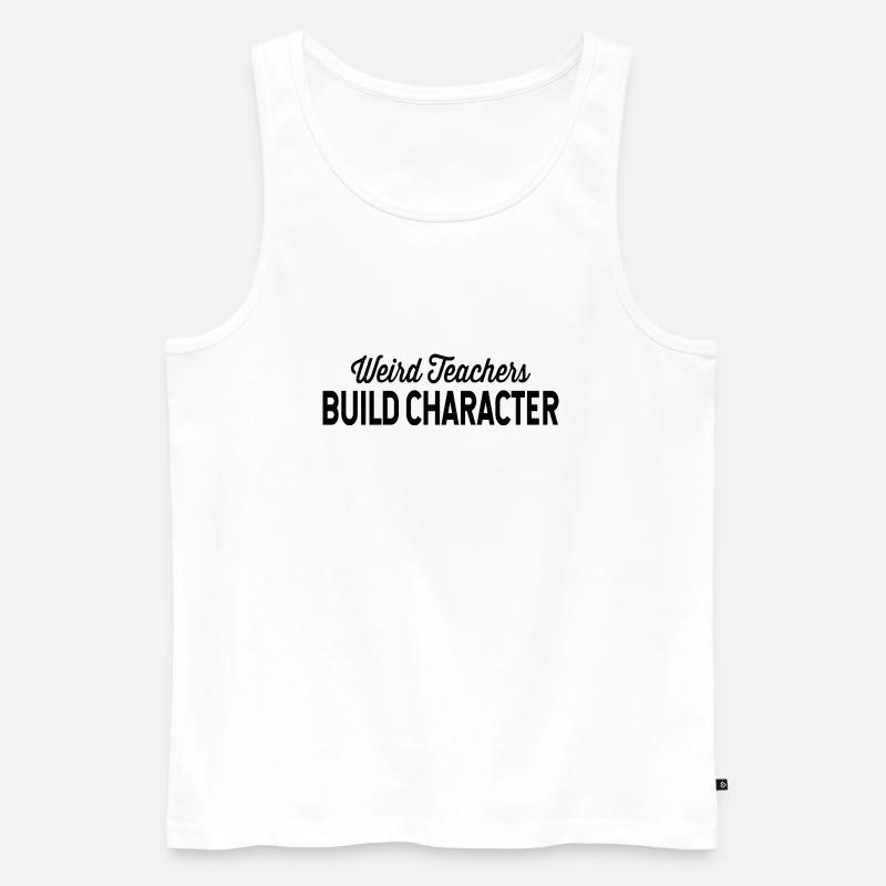 Lehrer Spruch Geschenkidee Sprüche - Männer Premium Bio Tank Top - Weiß
