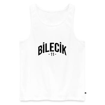 Bilecik 11 Türkei Turkiye Geschenk Urlaub Türk - Männer Premium Bio Tank Top - Weiß - Vorne - AI Model Male 178 light (178cm)