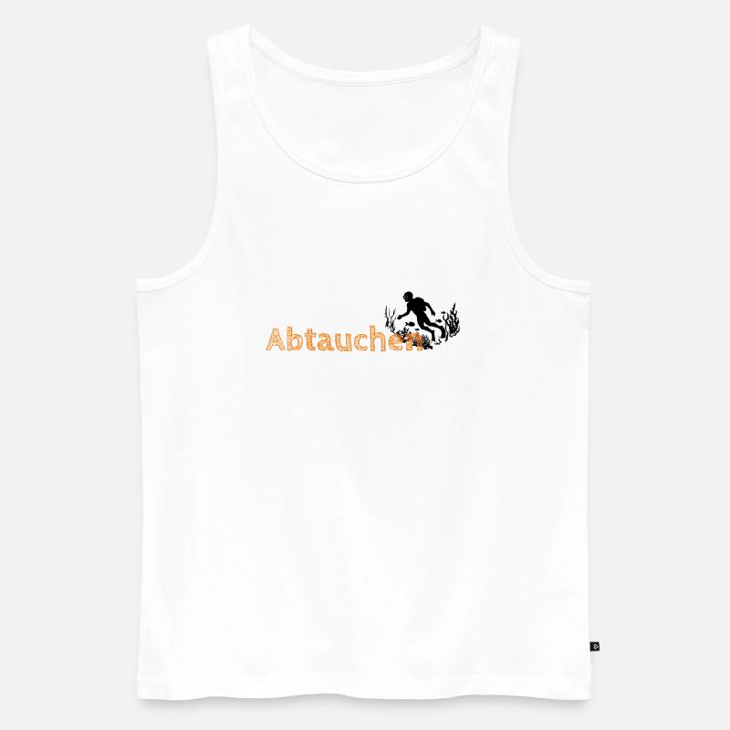 Manchmal will ich einfach abtauchen - Männer Premium Bio Tank Top - Weiß