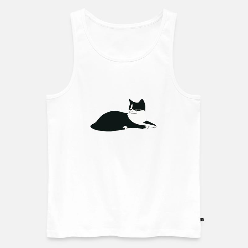 Kätzchen - Männer Premium Bio Tank Top - Weiß