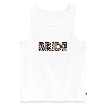 Bride léopard - Débardeur bio Premium Homme - blanc - Devant - AI Model Male 178 light (178cm)