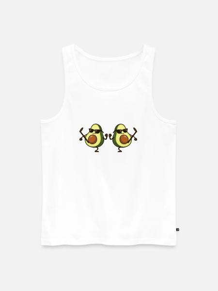 avocado karate 2 - Männer Premium Bio Tank Top - Weiß