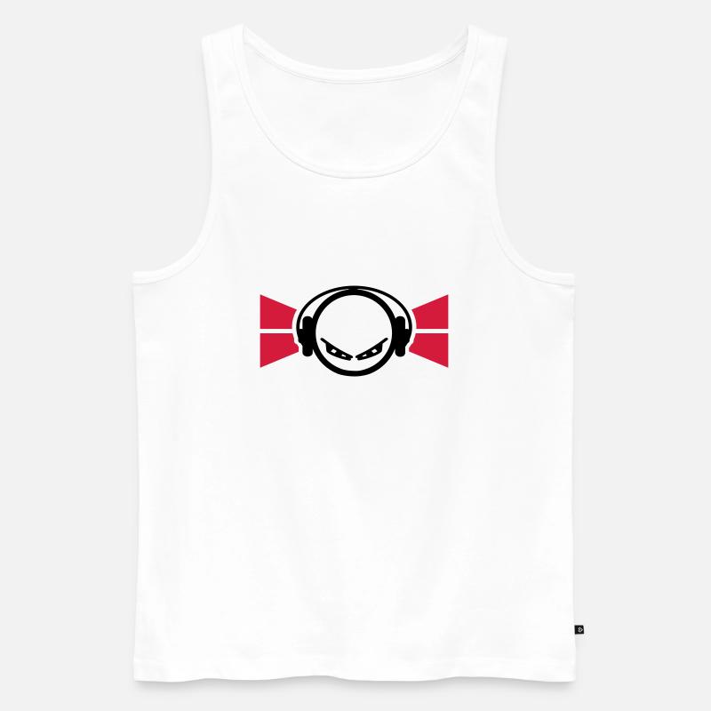 Klang - Männer Premium Bio Tank Top - Weiß