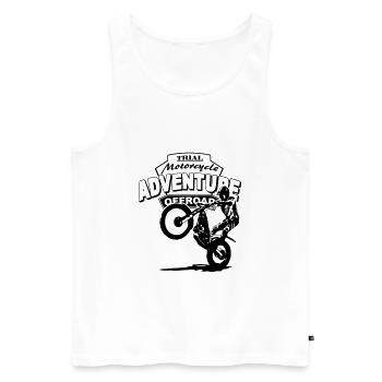 Trial - Männer Premium Bio Tank Top - Weiß - Vorne - AI Model Male 178 light (178cm)