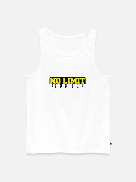 no_limit2 - Men's Premium Organic Tank Top - white