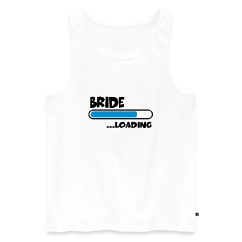 Bride loading - Débardeur bio Premium Homme - blanc - Devant - Michal (187cm)