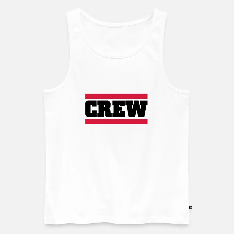 crew - Männer Premium Bio Tank Top - Weiß