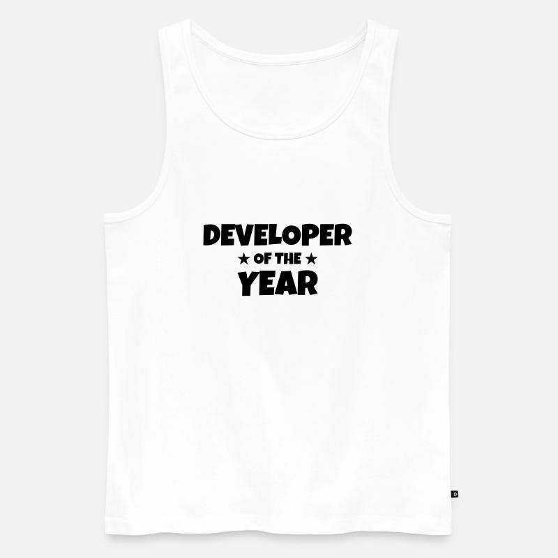 Entwickler / Informatiker / Programmierer / - Männer Premium Bio Tank Top - Weiß