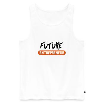 future entrepreneur - Männer Premium Bio Tank Top - Weiß - Vorne - AI Model Male 178 light (178cm)