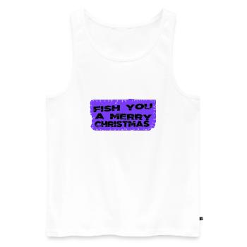 dino love dinosaur moon funny dinosaur fan - Männer Premium Bio Tank Top - Weiß - Vorne - AI Model Male 178 light (178cm)