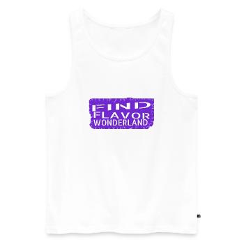 gift idea research humor adventure uncovering - Männer Premium Bio Tank Top - Weiß - Vorne - Michal (187cm)