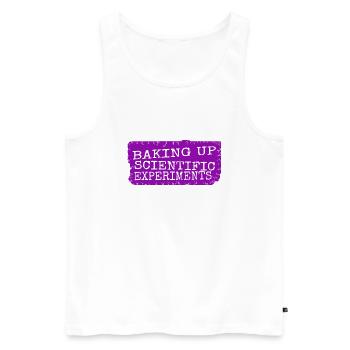 Baking Tips Scientific Discoveries Cool - Men's Premium Organic Tank Top - white - Front - Michal (187cm)