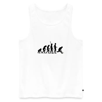 evolution_herren_hockey_2c - Débardeur bio Premium Homme - blanc - Devant - AI Model Male 178 light (178cm)