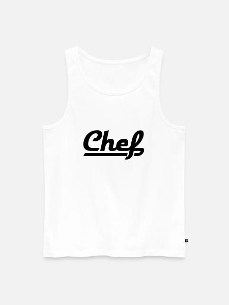 Chef - Männer Premium Bio Tank Top - Weiß