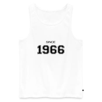 Geburtstag geschenk 1966 - Männer Premium Bio Tank Top - Weiß - Vorne - AI Model Male 178 light (178cm)