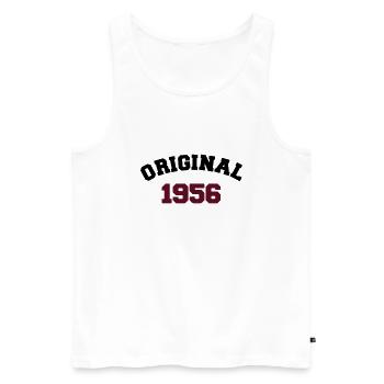 Original 1956 - Männer Premium Bio Tank Top - Weiß - Vorne - Michal (187cm)