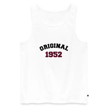 Original 1952 - Männer Premium Bio Tank Top - Weiß - Vorne - Michal (187cm)