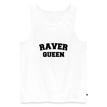 Raver Queen - Männer Premium Bio Tank Top - Weiß - Vorne - Michal (187cm)
