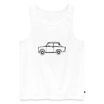  Outlines - Männer Premium Bio Tank Top - Weiß - Vorne - Michal (187cm)