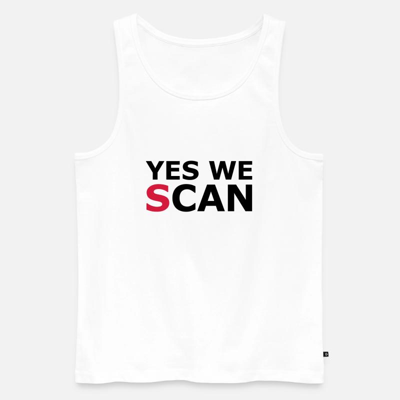 Yes we (s)can - Männer Premium Bio Tank Top - Weiß