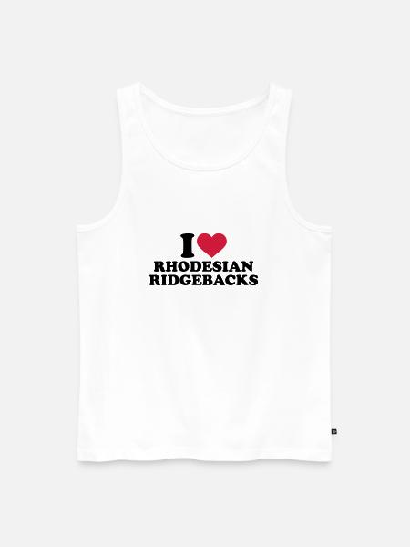 Rhodesian Ridgeback - Männer Premium Bio Tank Top - Weiß