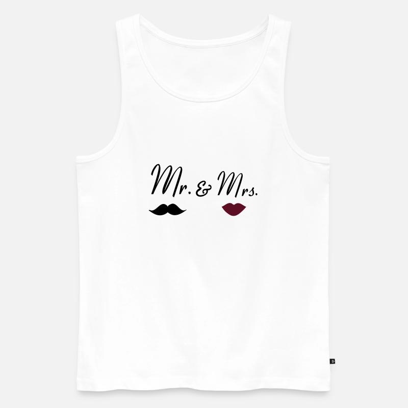 mr_mrs_2 - Männer Premium Bio Tank Top - Weiß