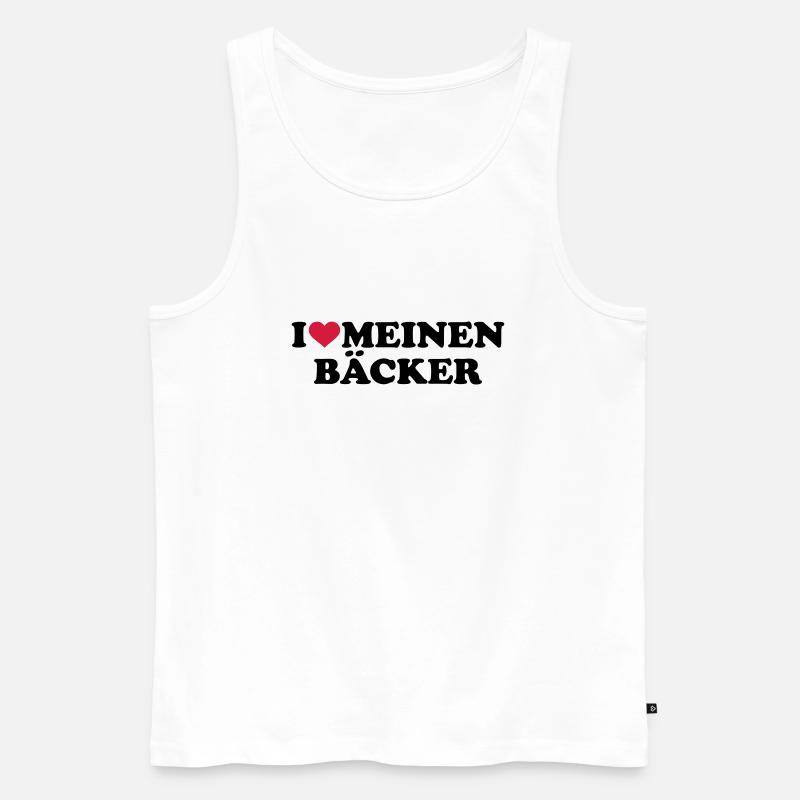 Bäcker - Männer Premium Bio Tank Top - Weiß
